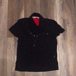 Blue button up shirt